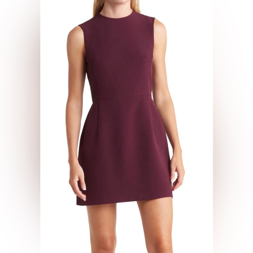 French Connection Burgundy Mini Dress